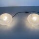Pair of mid-century glass table lamps by Vetri Murano, 1960s, Italy.