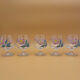 Hand-painted crystal flower balloon foot glasses