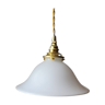 White opaline pendant light