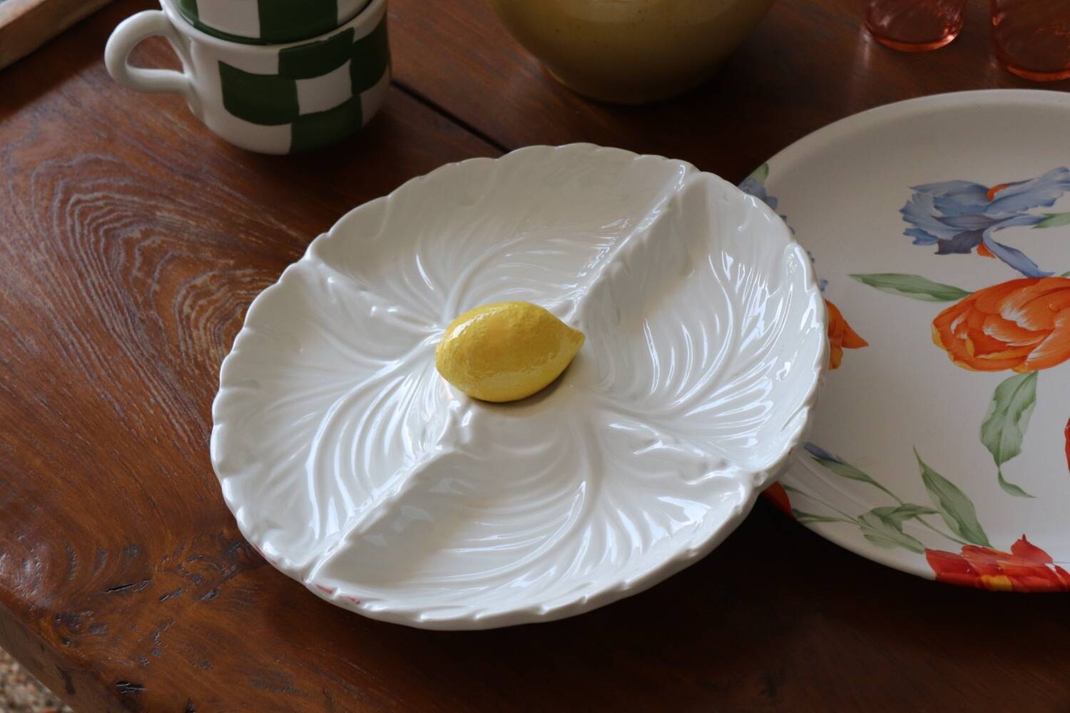Italian ceramic lemon aperitif dish
