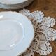 Lot vintage round flat plates in Limoges porcelain