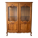 Classic display cabinet in cherry wood, Louis XV style.