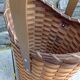 Braided wicker umbrella holder 60/70s