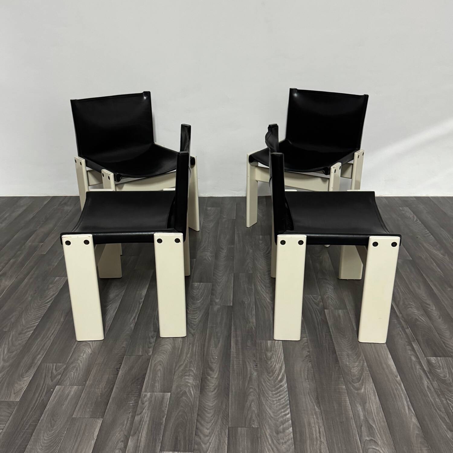 Set di 4 sedie “Monk” Afra & Tobia Scarpa Molteni&C Rare Edition 1980'