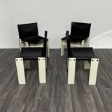 Set di 4 sedie “Monk” Afra & Tobia Scarpa Molteni&C Rare Edition 1980'