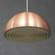 Pair of Danish copper hanging lamp