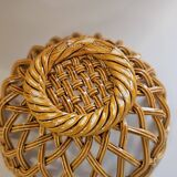 Woven ceramic basket