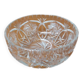 Cut crystal salad bowl