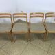 Oak dining chairs by Danish designer HW Klein for Bramin