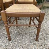 Série de 6 chaises rustiques