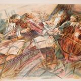 Lithograph signed Puybareau