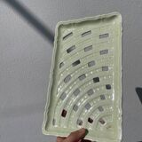 Sarreguemines ceramic braided dish