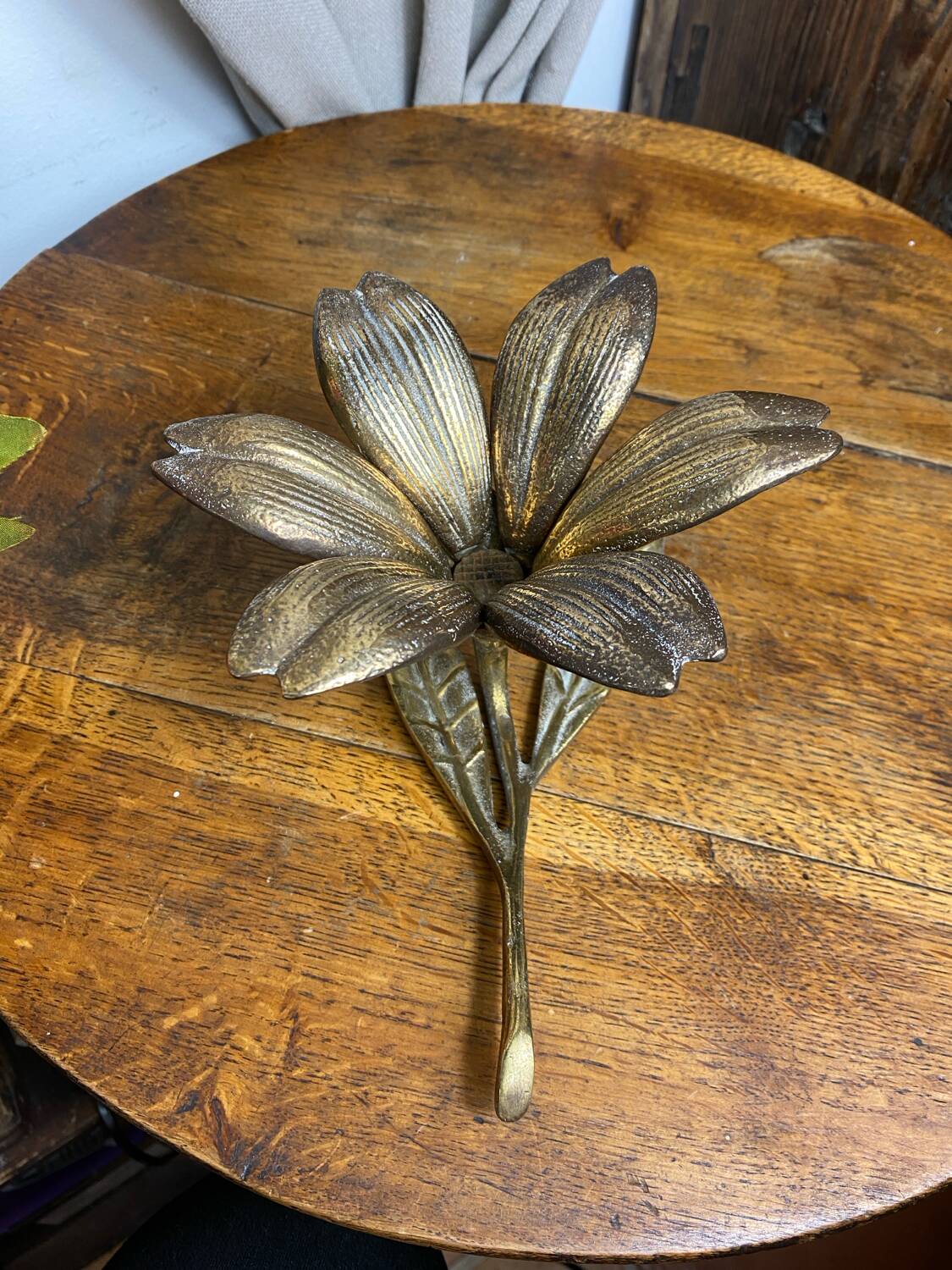 Bronze flower ashtray