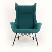 Fauteuil à oreilles par Miroslav Navrátil, Tchécoslovaquie, années 1960.