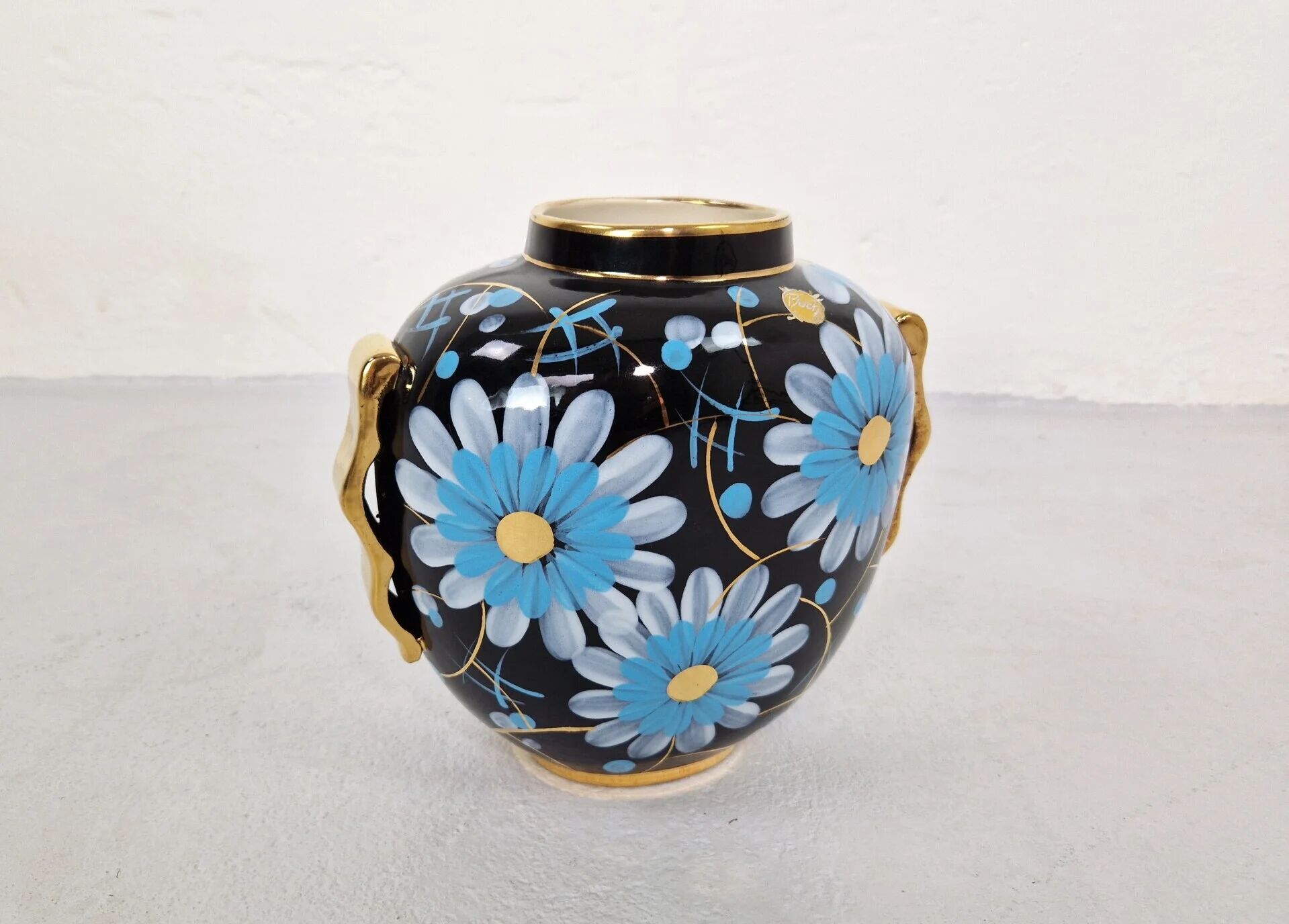 Raymond Chevallier Art Deco vase for Boch Keramis