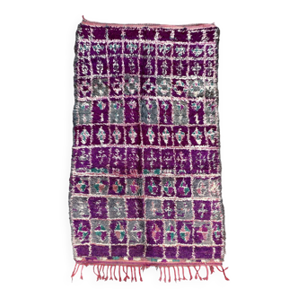 Tapis Marocain Talsint violet - 193 x 324 cm
