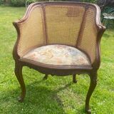 Fauteuil en cannage style Louis 15