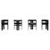 Pigreco chairs by Tobia Scarpa for Tacchini, Italy, 1960s