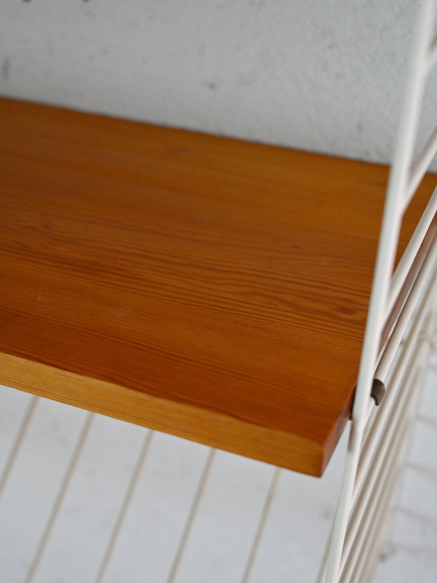 Vintage shelves with metal frame