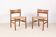 2x Børge Mogensen BM1 oak dining chairs, 1950s, Denmark