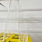 Vintage 70s Plexiglas magazine rack