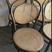 Dining Chairs in Wood Cane, Germany, 1960s, Set of 6