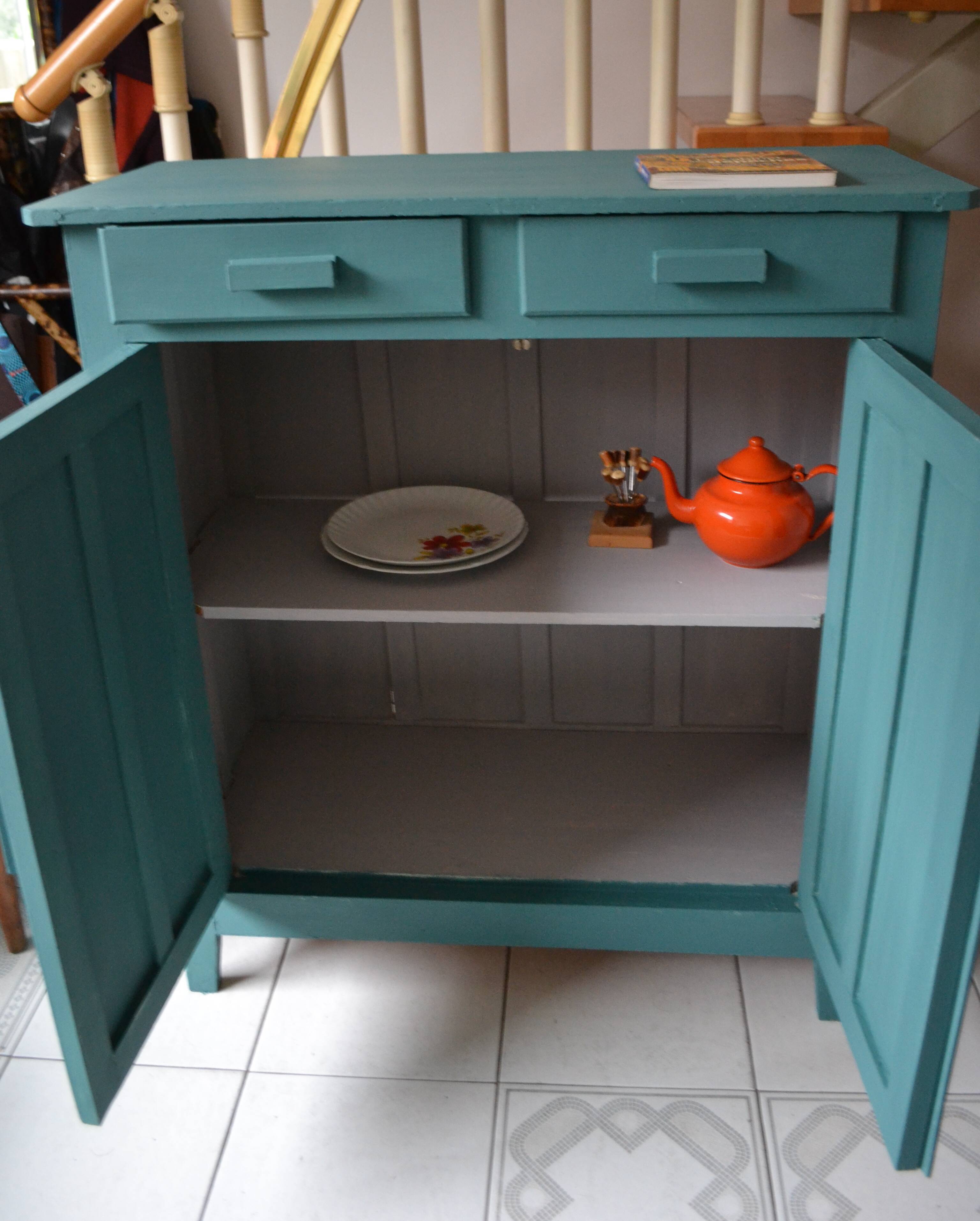 Parisian buffet turquoise green 50s/60s