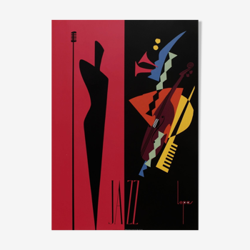 Affiche Patrick Lepas Jazz 1990