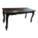 Table basse ancienne laquée noire & cannage – décor peint – fin XIXe