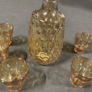 Carafe et 5 verres vintage