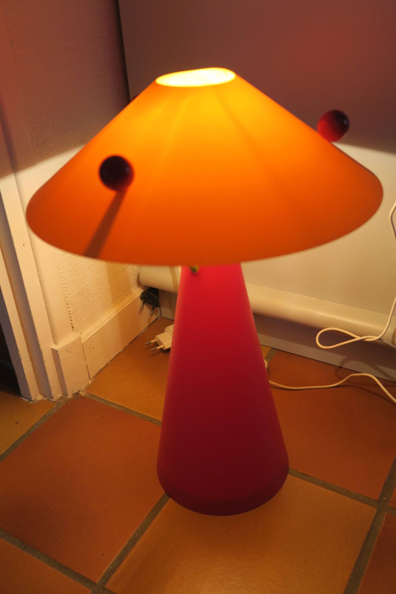 R and M Coudert mushroom lamp 45 cm 80-90 style