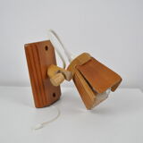 Pine wall lamp 1980