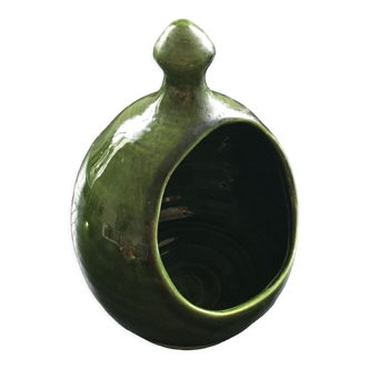 Provencal green salt pot