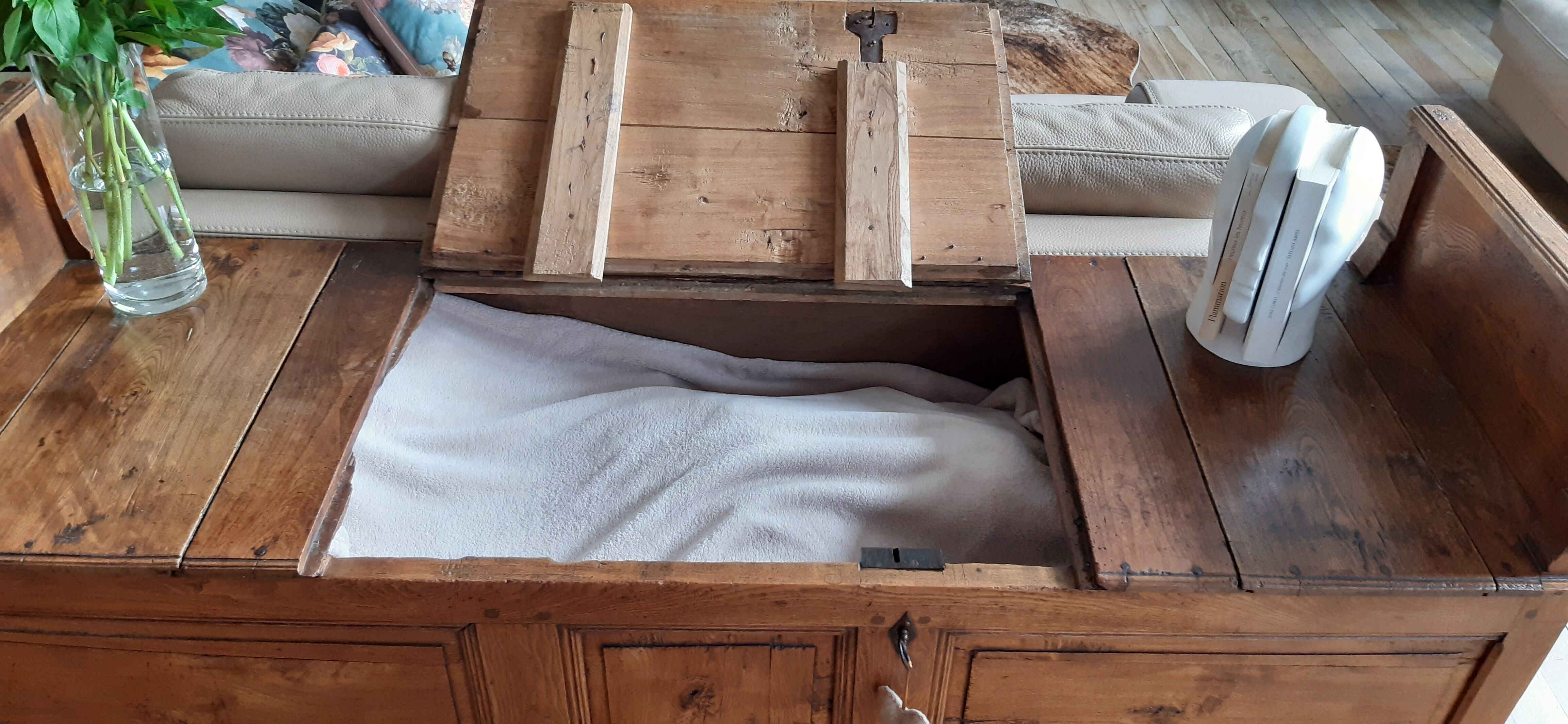 Paire de banc-coffre ou marche bancs début XIXème