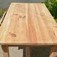 Natural wood farm table