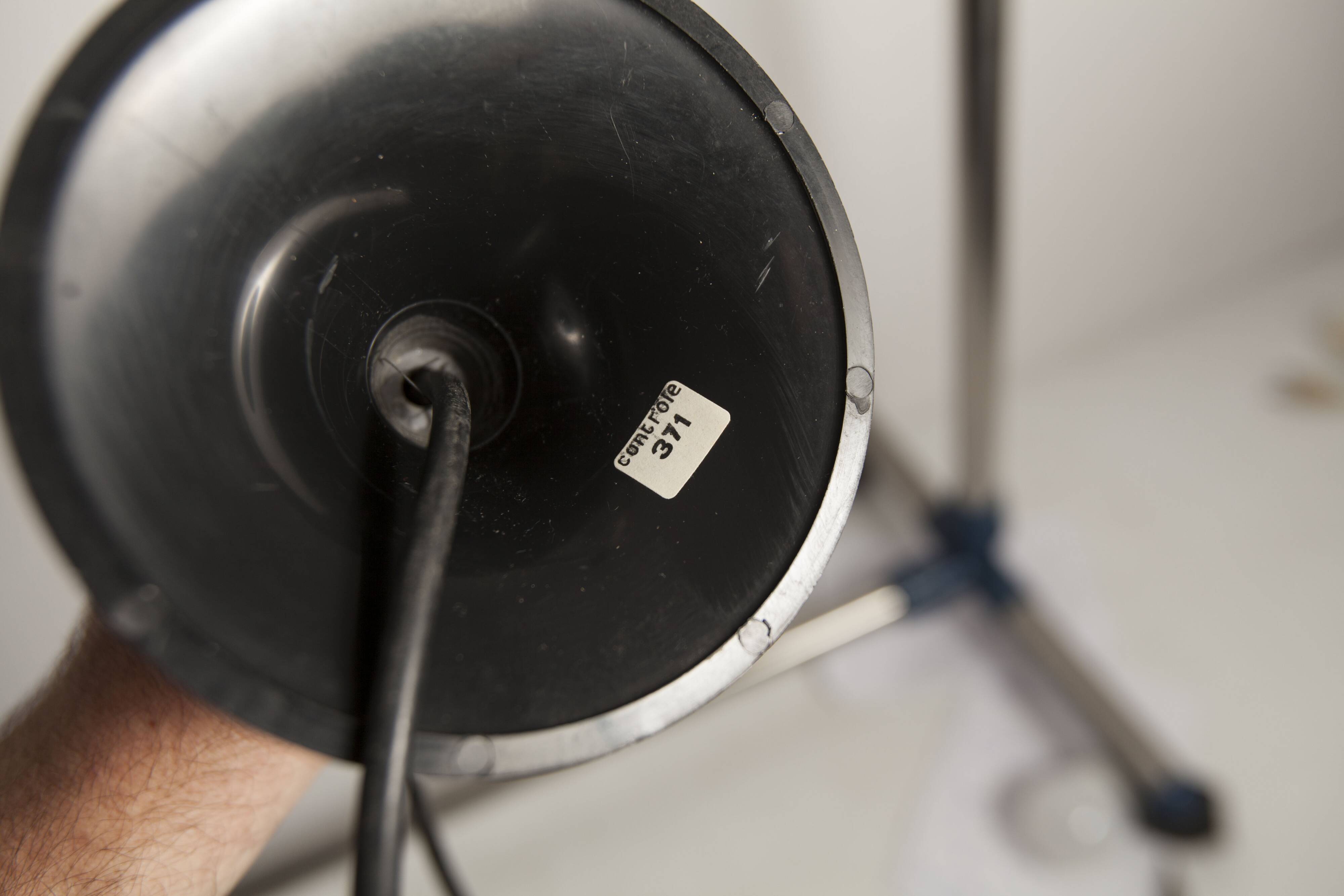 1970 white opaline tulip cone pendant lights (6 available)