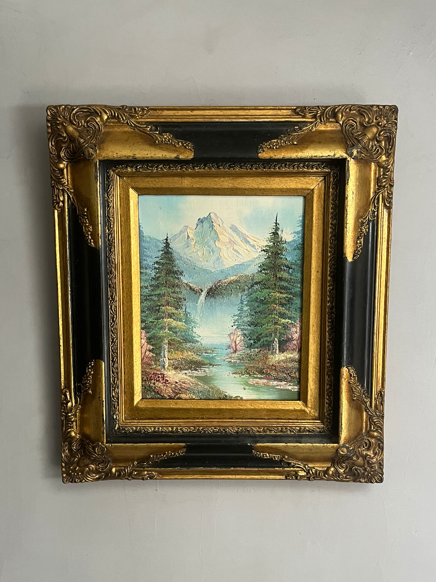 Landscape painting tableau