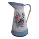 Pitcher, enameled sheet metal pitcher