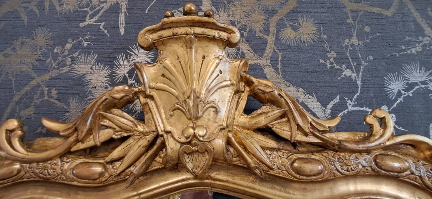 19th century mirror 134x75