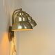 Vintage double brass wall light, Sweden, 1970.