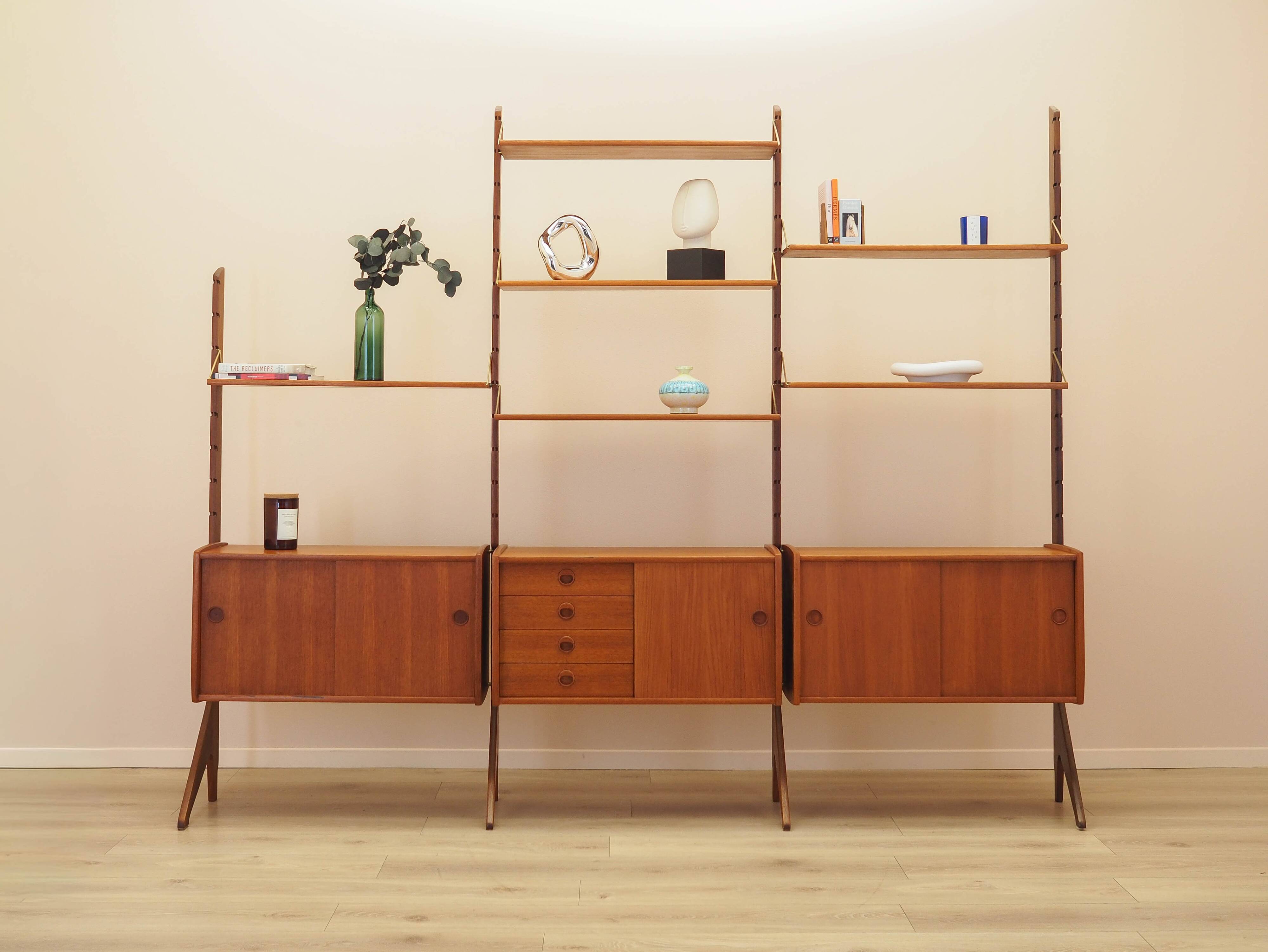 Modular teak shelf, Norwegian design, 1960s, made by Blindh.