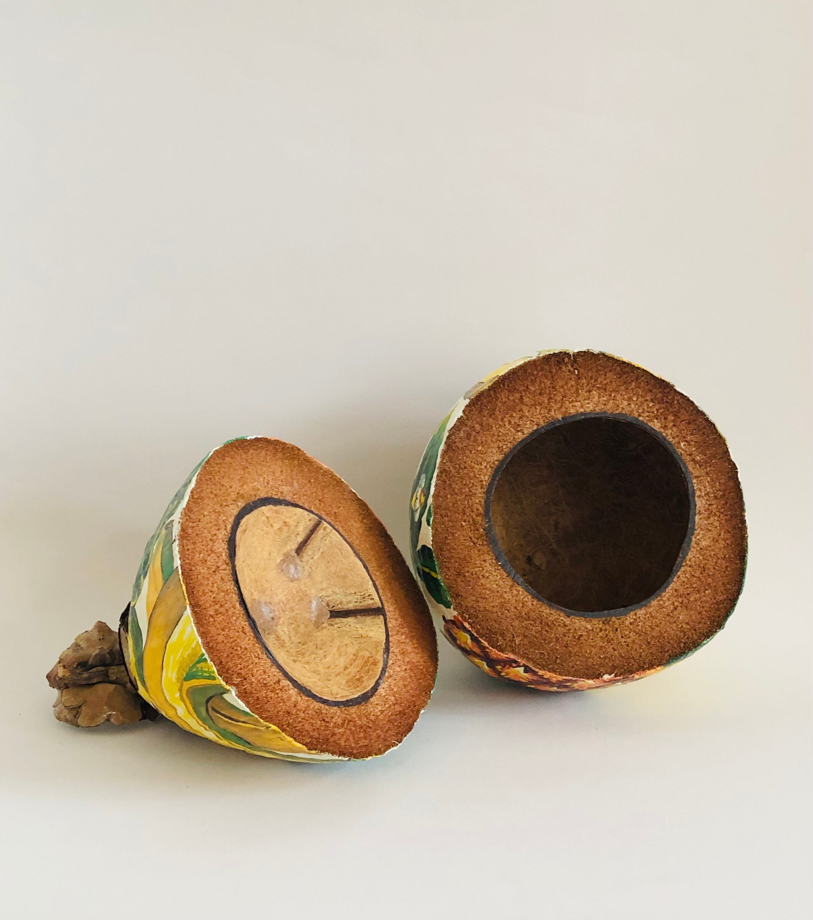 Vintage coconut ice bucket