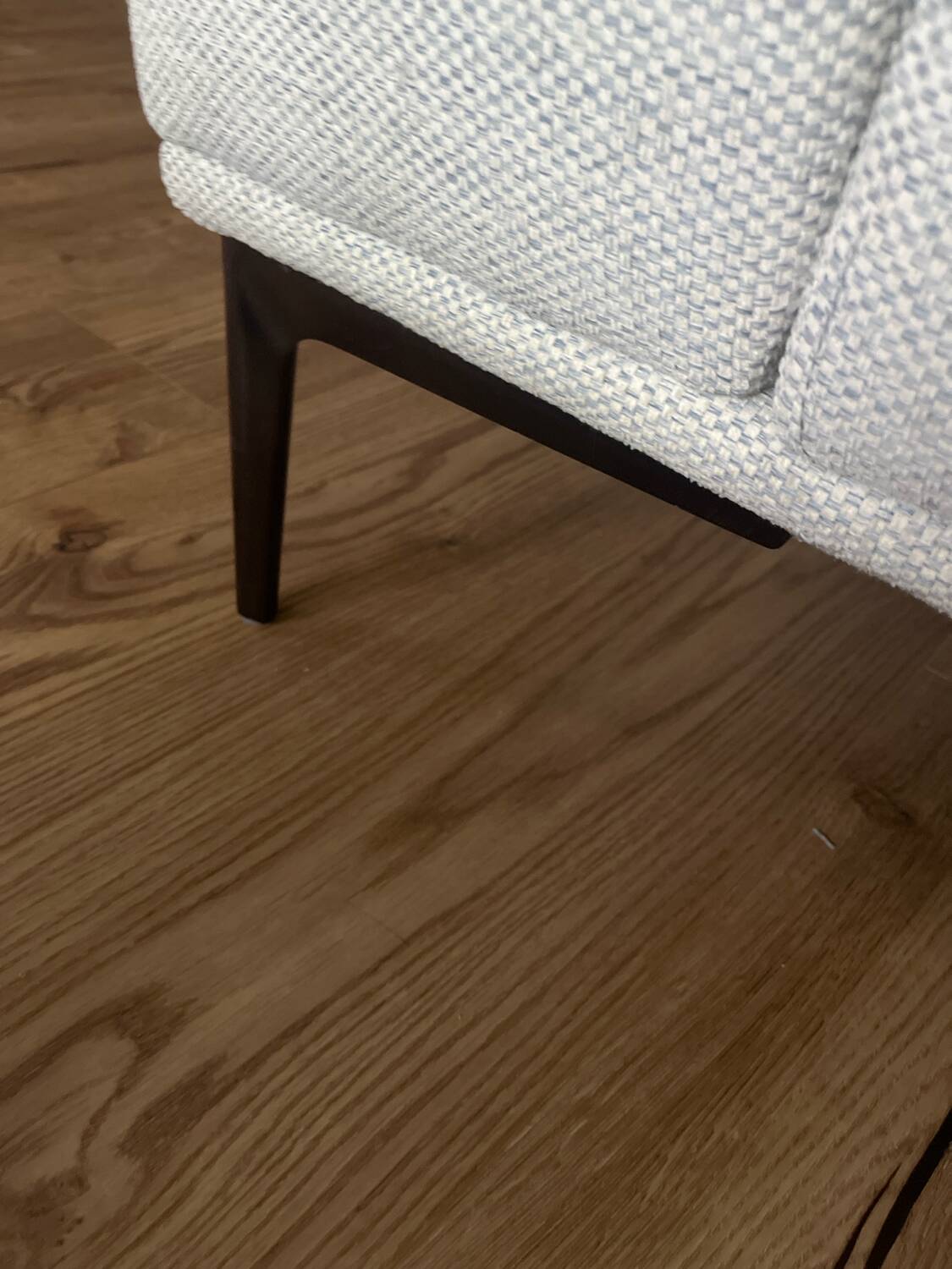 Canapé gris en tissu (214 cm)