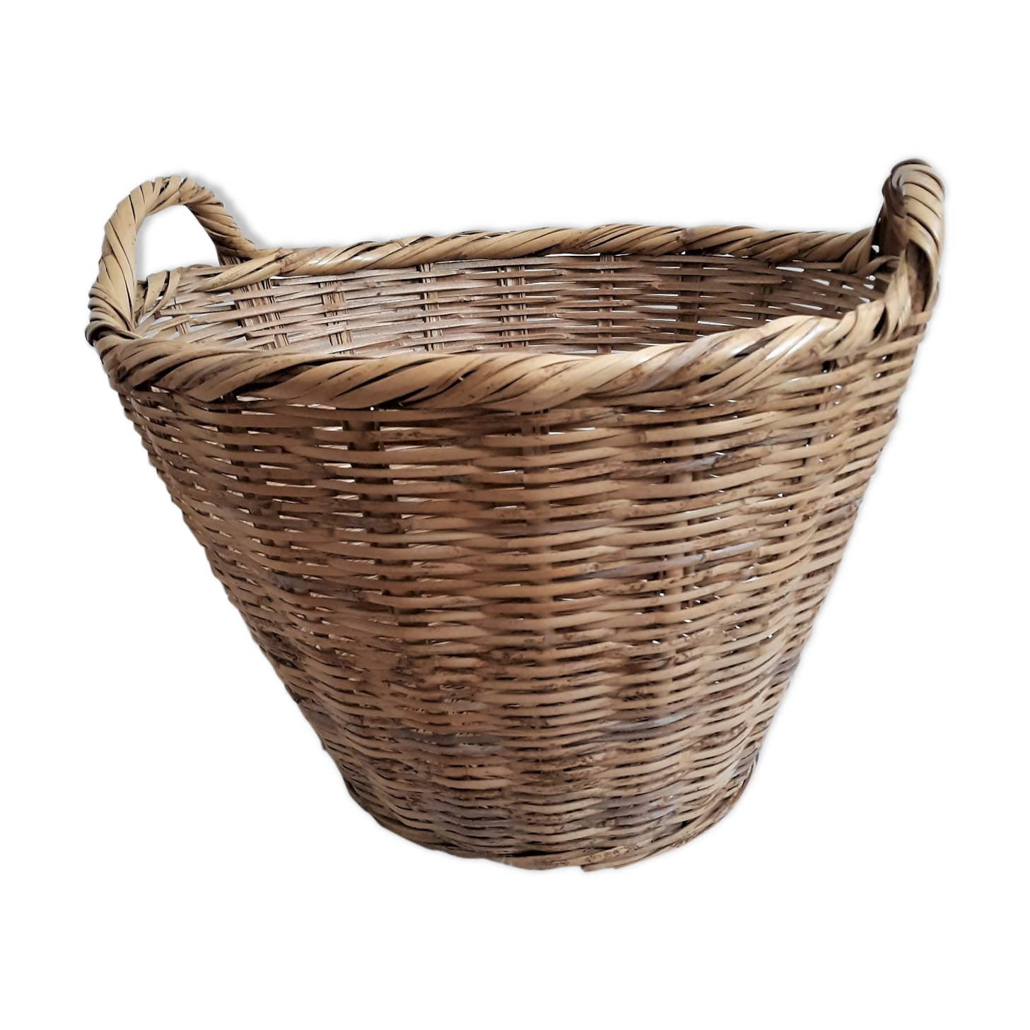 Large wicker basket / rattan - Rattan pan / wicker XXL