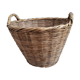 Large wicker basket / rattan - Rattan pan / wicker XXL