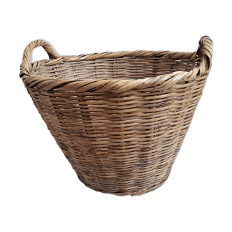 Large wicker basket / rattan - Rattan pan / wicker XXL