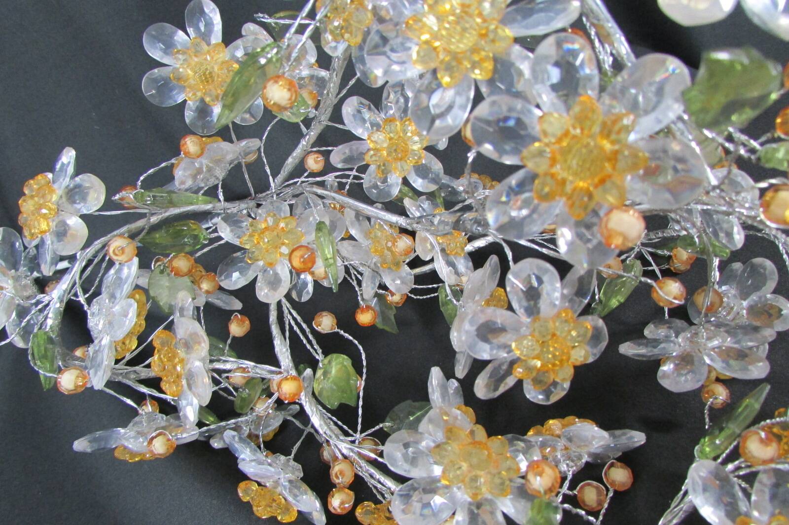 Pearl vase and bouquet, unique piece