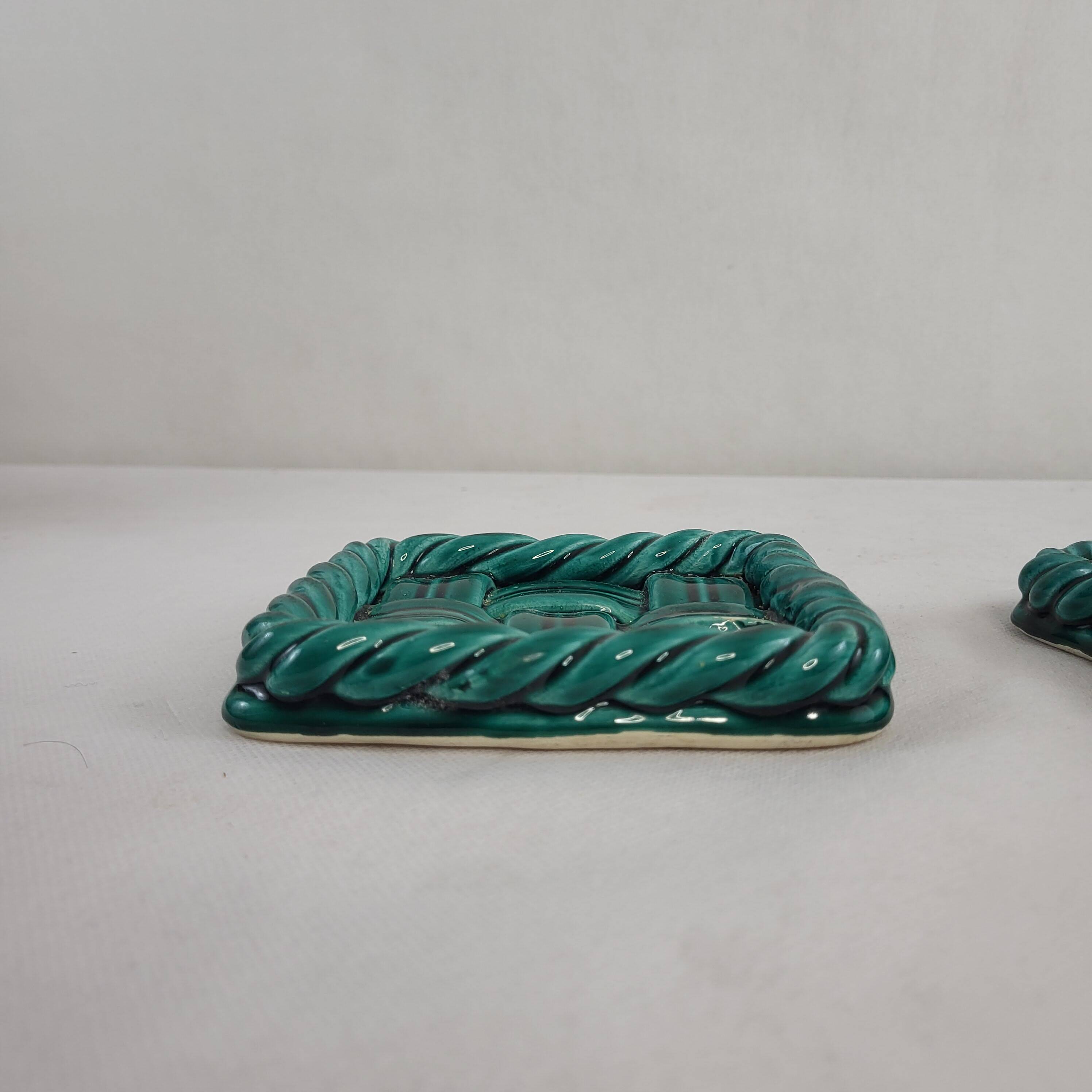 Vallauris woven ceramic trivet/bottle coaster