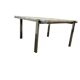 Vintage marble coffee table with chrome