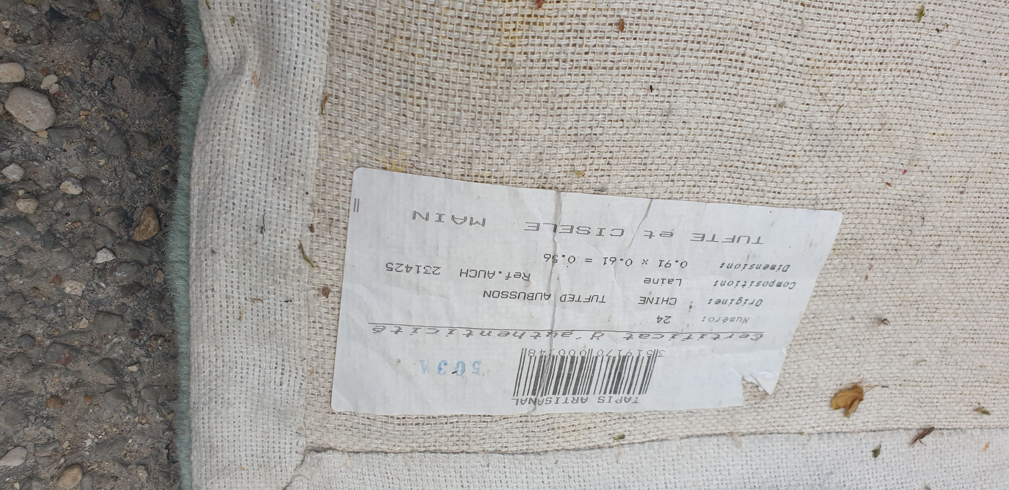 Chinese carpet natural wool